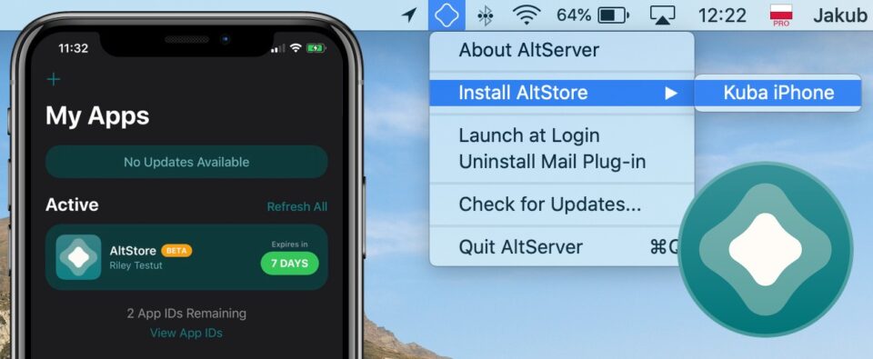 AltStore emulator iOS install